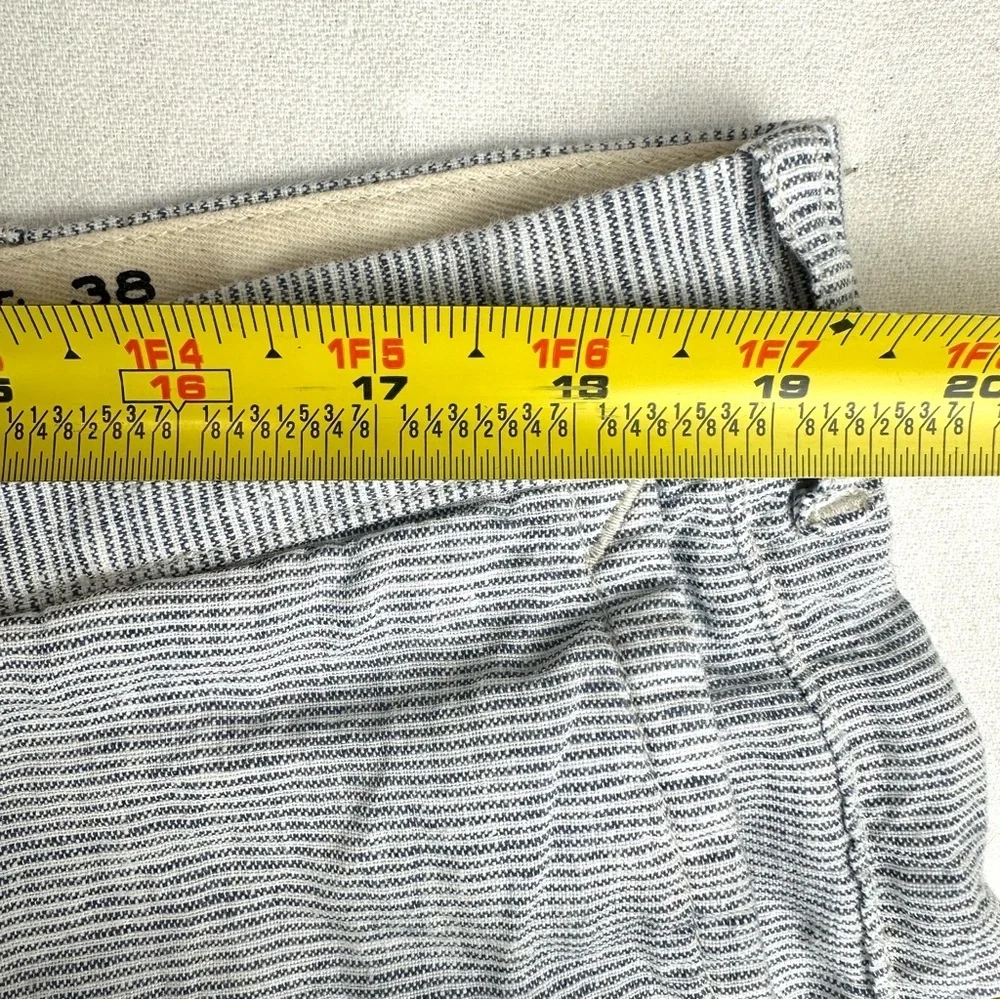 J Crew Pinstripe Linen Shorts‎ 9